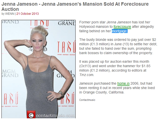 Jenna Jameson’un emlak yatırımları 